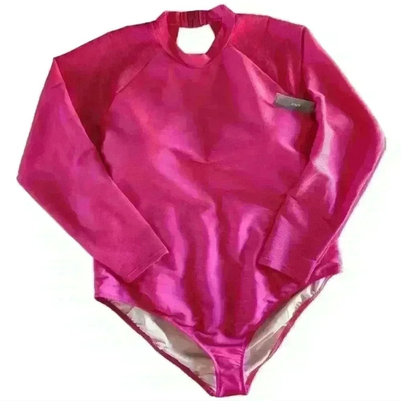 J.Crew Active Ribbed  Long-Sleeve One Piece Open Back Plus Size 22 - Picture 3 of 10